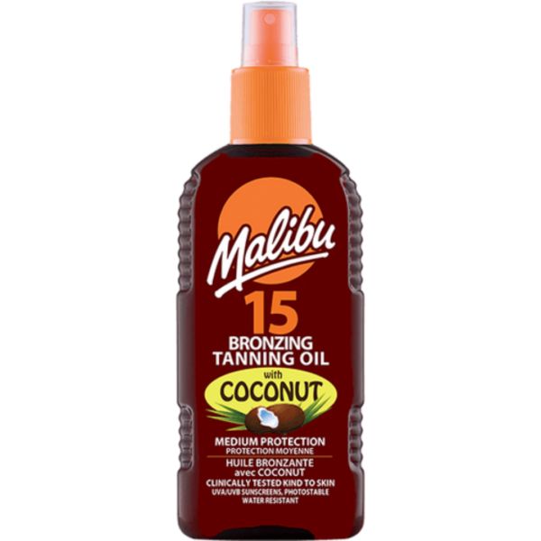 Malibu SPF 15 Bronzing Oil with Coconut